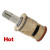 Zurn 59517002 Ceramic Hot Water Cartridge (Short) (Discontinued)