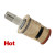 Zurn 59517006 Short Hot Ceramic Cartridge