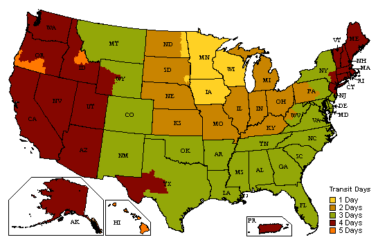 Shipping map